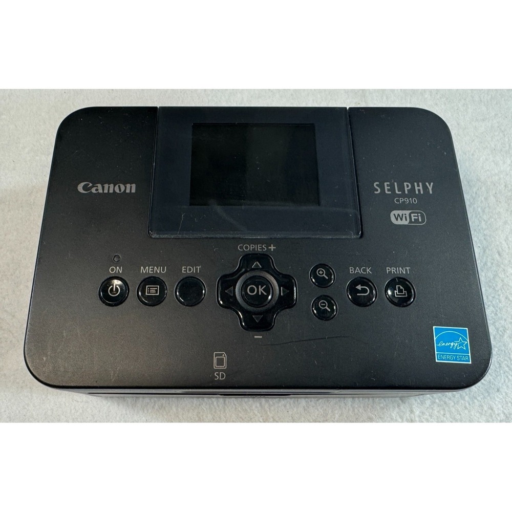 Canon Selphy CP910 Wireless Compact Photo Printer Black Parts Repair No Adapter